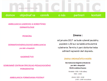 Tablet Screenshot of miniclinic.sk